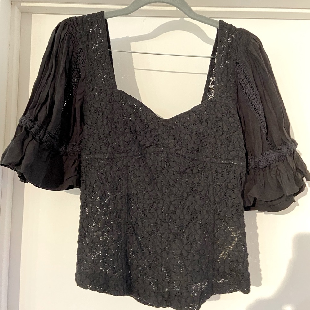 Free People Lace Blouse